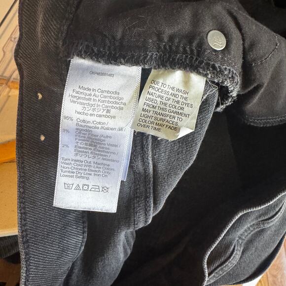 Madewell Cali Demi Boot Jeans in Black Size 32 - Picture 8 of 8